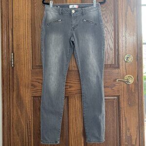 CAbi - Moto Styling - Zip Skinny Jean - Size 6 Graphite Grey - #5167
